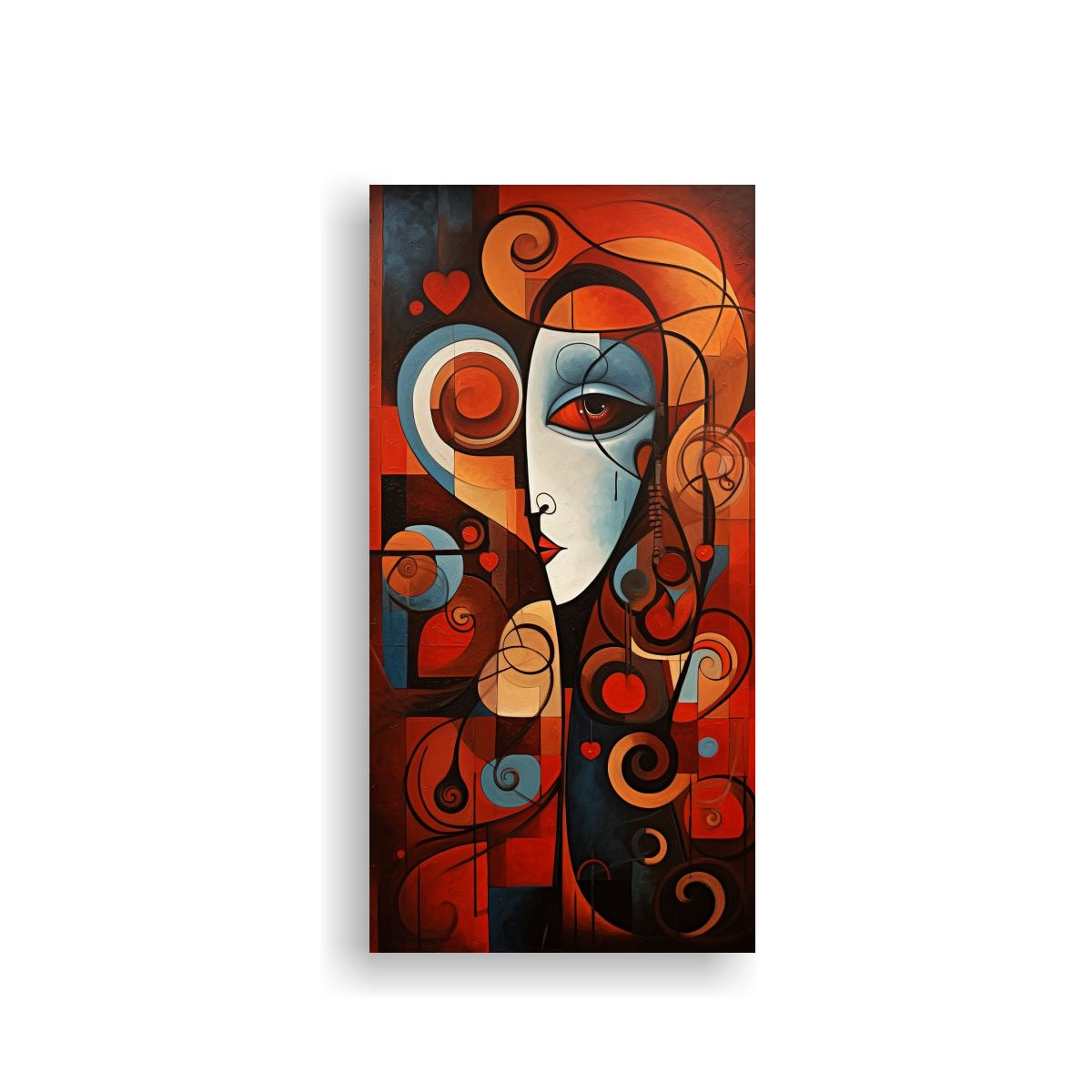 GENERICO - Tela En Bastidor Mural Cuadro Abstracto Amor 70x140 Cm