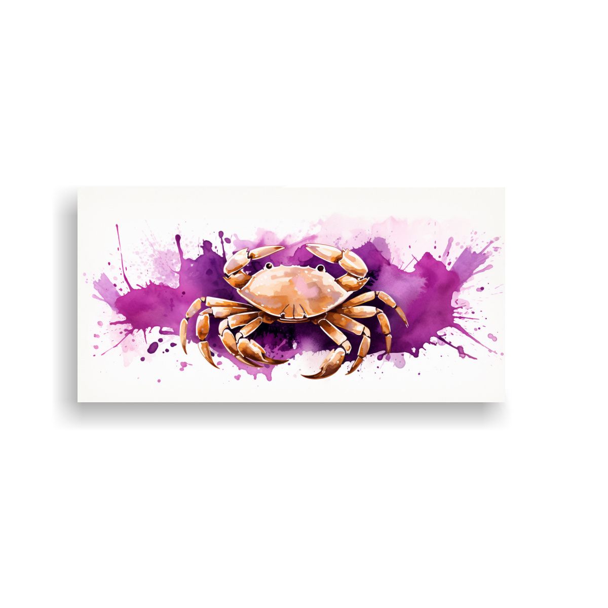 GENERICO - Lienzo Tela Tema Cuarto Cangrejo En Colores 140x70 Cm