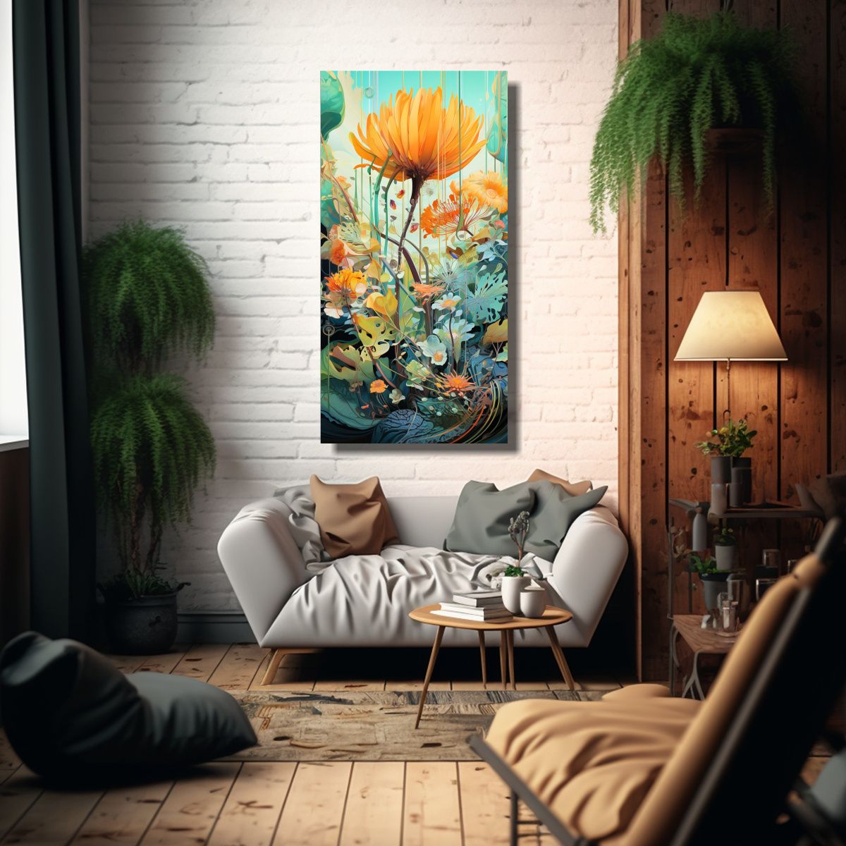 GENERICO - Pintura Decorativa Conceptual Fusionando 70x140 Cm