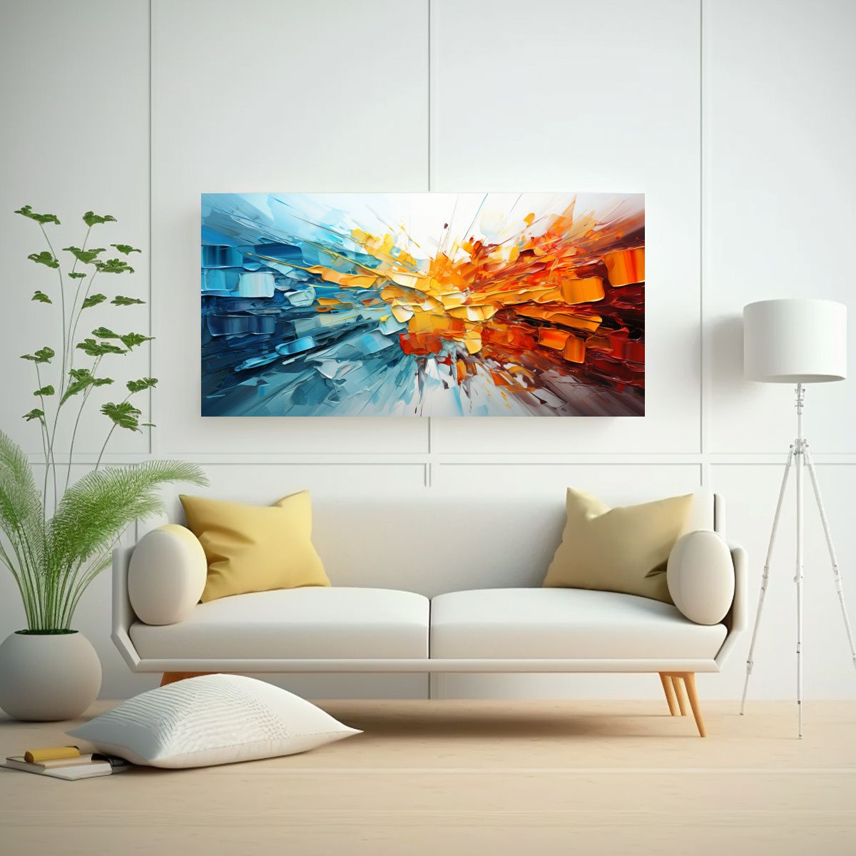 GENERICO - Pintura Abstracta De Alta Calidad Dimensiones 120x60 Cm