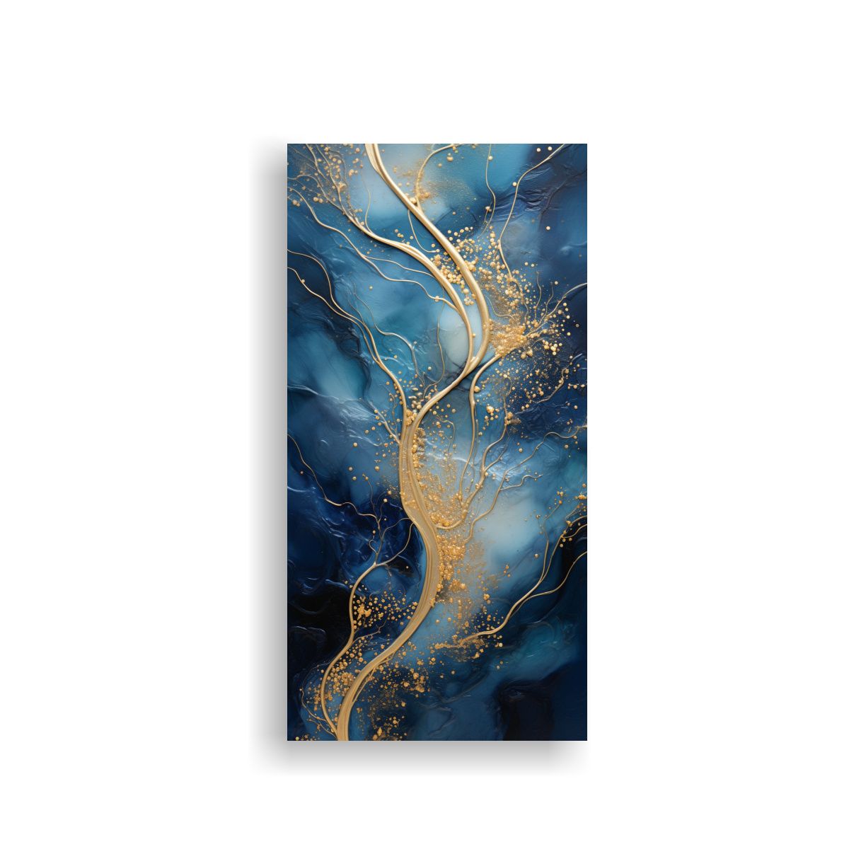 GENERICO - Cuadro Abstracto Original De Finas Líneas En Los 70x140 Cm.