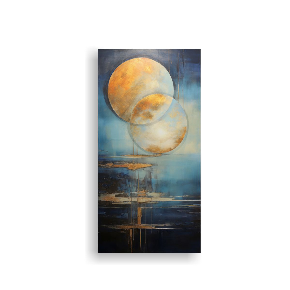 GENERICO - Cuadro Abstracto De Lienzo Alta Calidad 70x140 Cm.