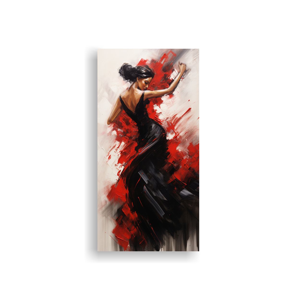 GENERICO - Pintura Flamenco Energía Cinética Capturada En 70x140 Cm