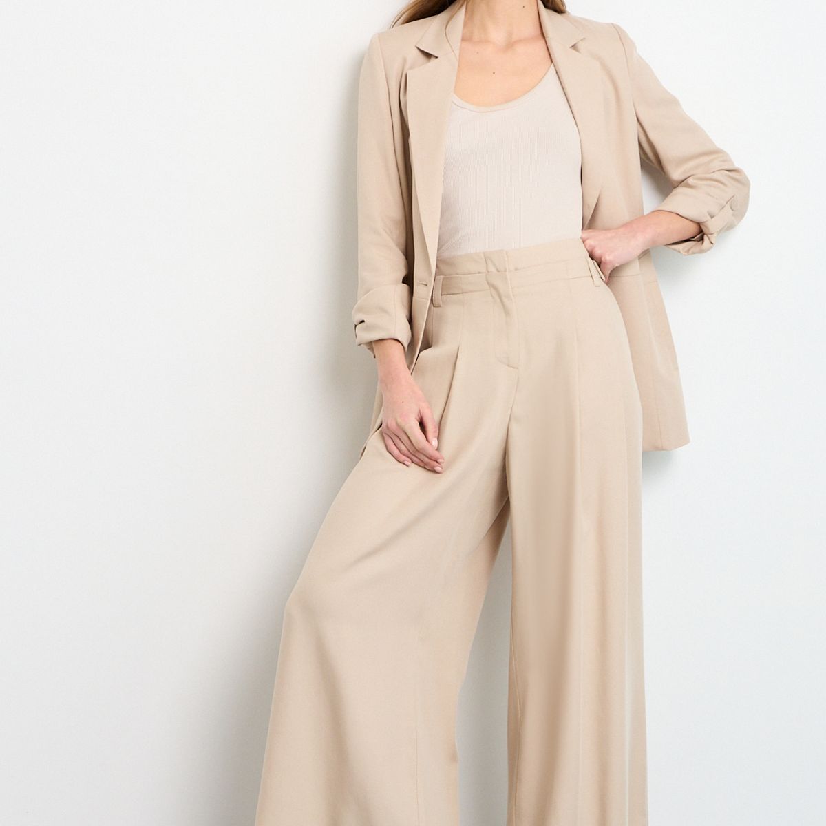 IO - Pantalon Mujer Beige IO