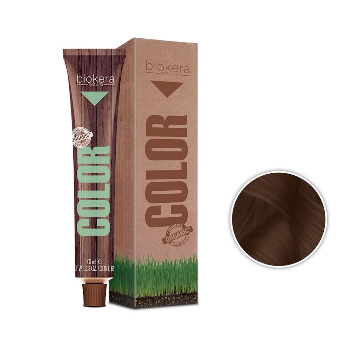 SALERM - SALERM Tintura Biokera 7.74 Rubio Marrón Cobrizo