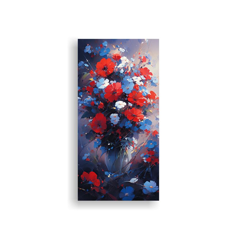 GENERICO - Pintura Hermoso Poder A Red AND Blue Colors En 70x140 Cm
