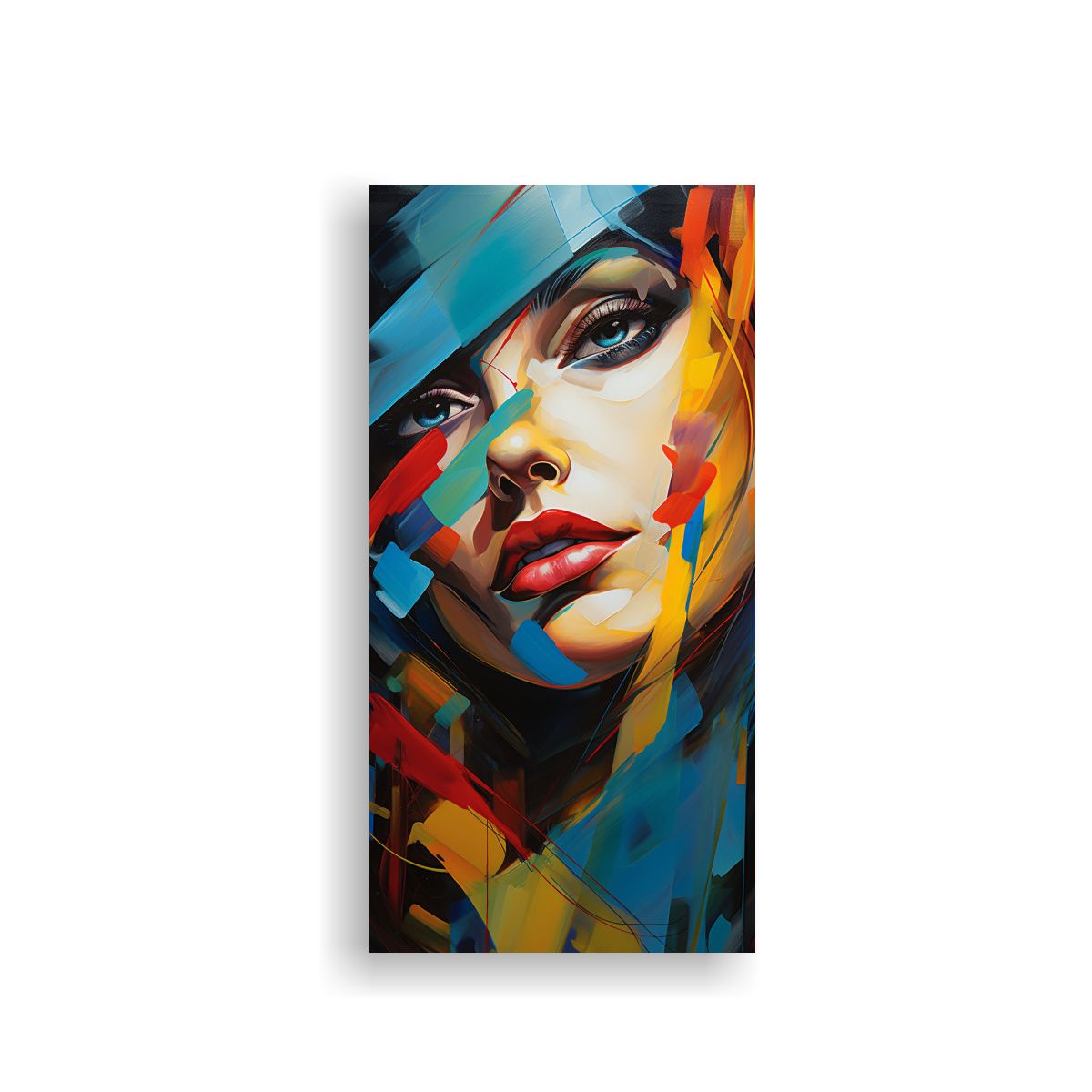 GENERICO - Pintura Abstracta Impacto Visual Y Arte 70x140 Cm