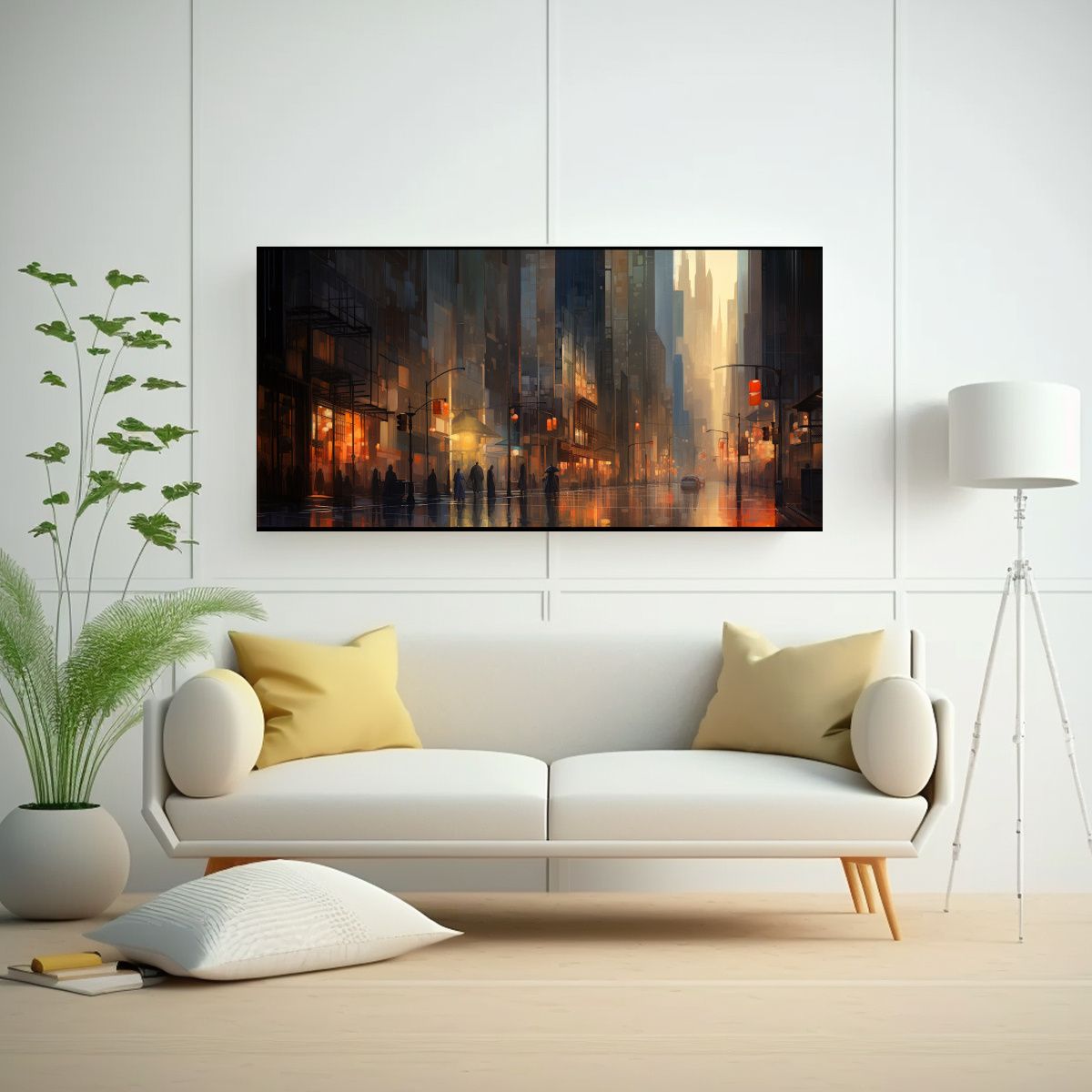 GENERICO - Pinturas Abstractas De Decoración Del Dormitorio 140x70 Cm