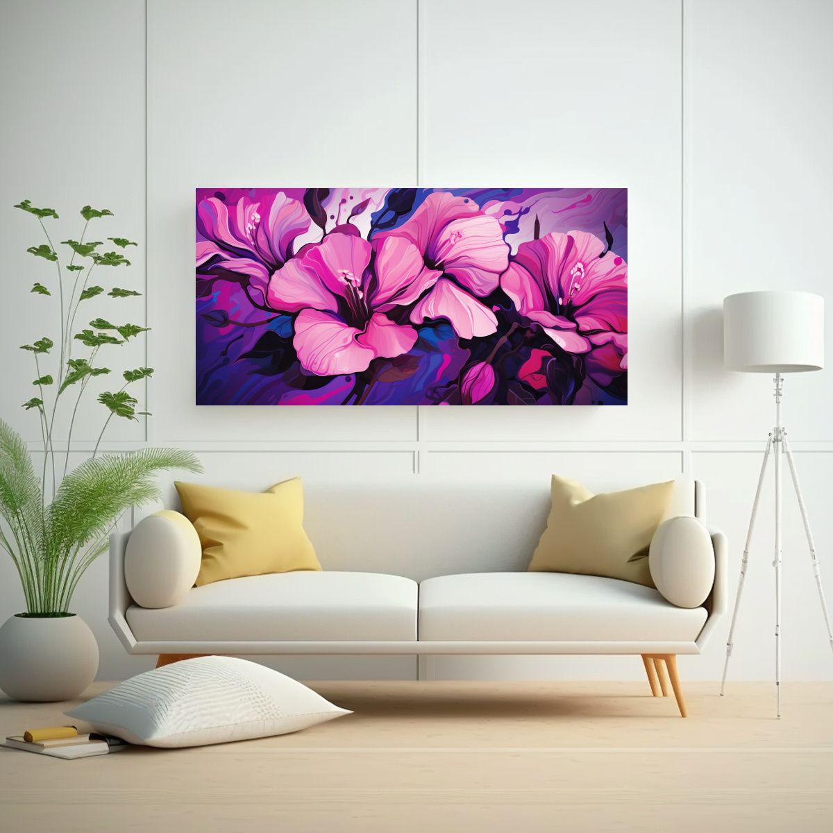 GENERICO - Pinturas De Decoración En Estilo Neonoir Con 140x70 Cm