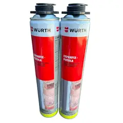 WURTH - Pack x2 Espuma Expansiva Pu Expanfix Para Pistola 750ml