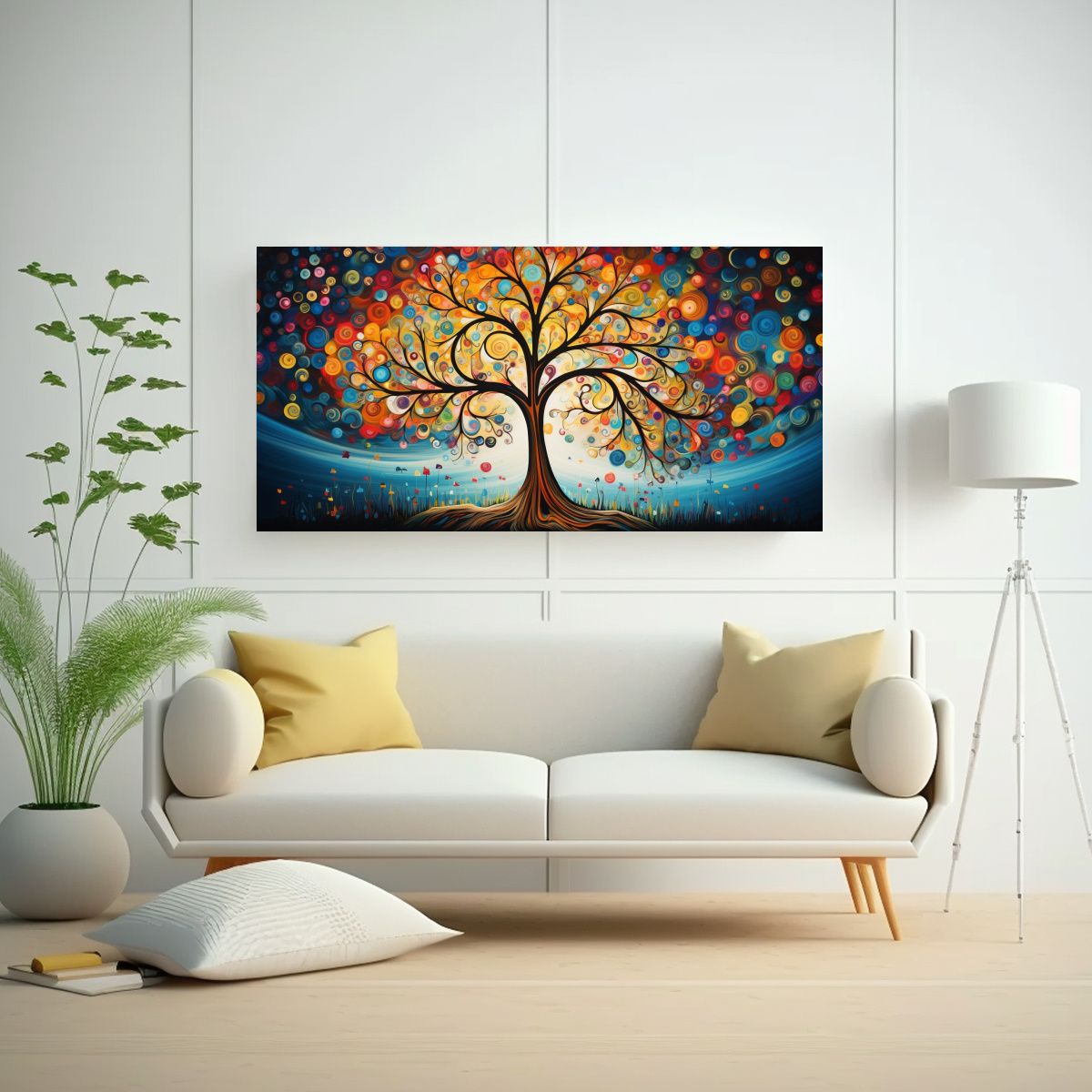 GENERICO - Cuadro Decorativo Expresión Personalidad árbol 120x60 Cm