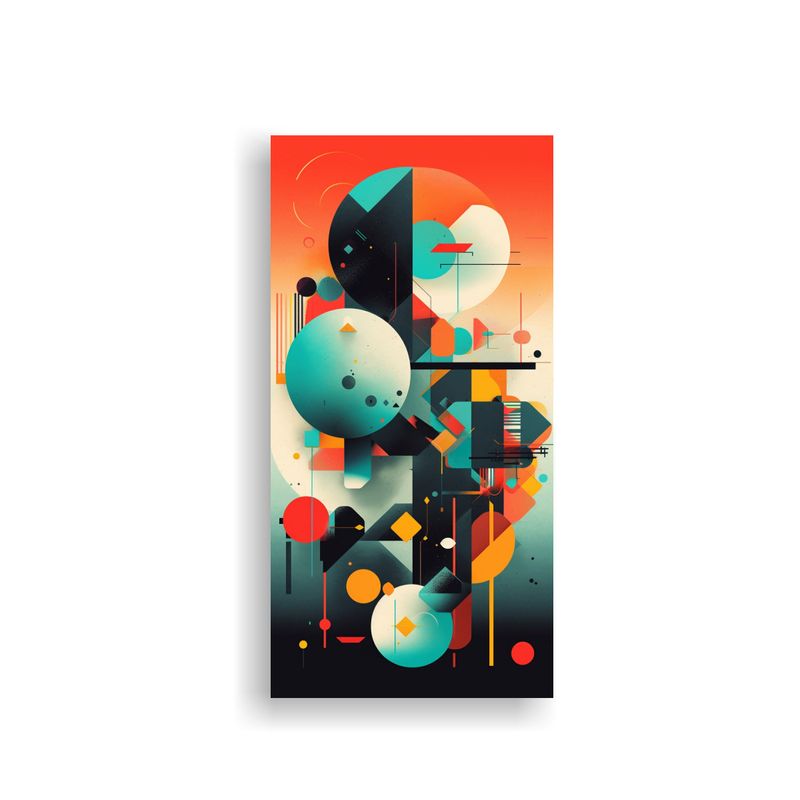 GENERICO - Arte Hermoso Diseño Graduado Exposición Póster 70x140 Cm