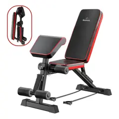 HOMEBRANDT - Press Banca 7 Niveles Multifuncional Plegable 16en1