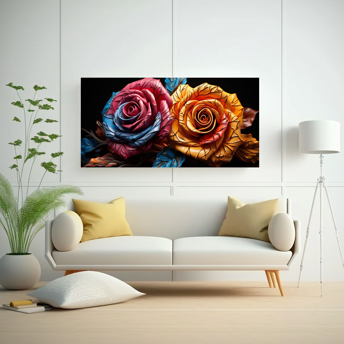 GENERICO - Cuadro único Que Desafía La Diversidad De La 120x60 Cm.