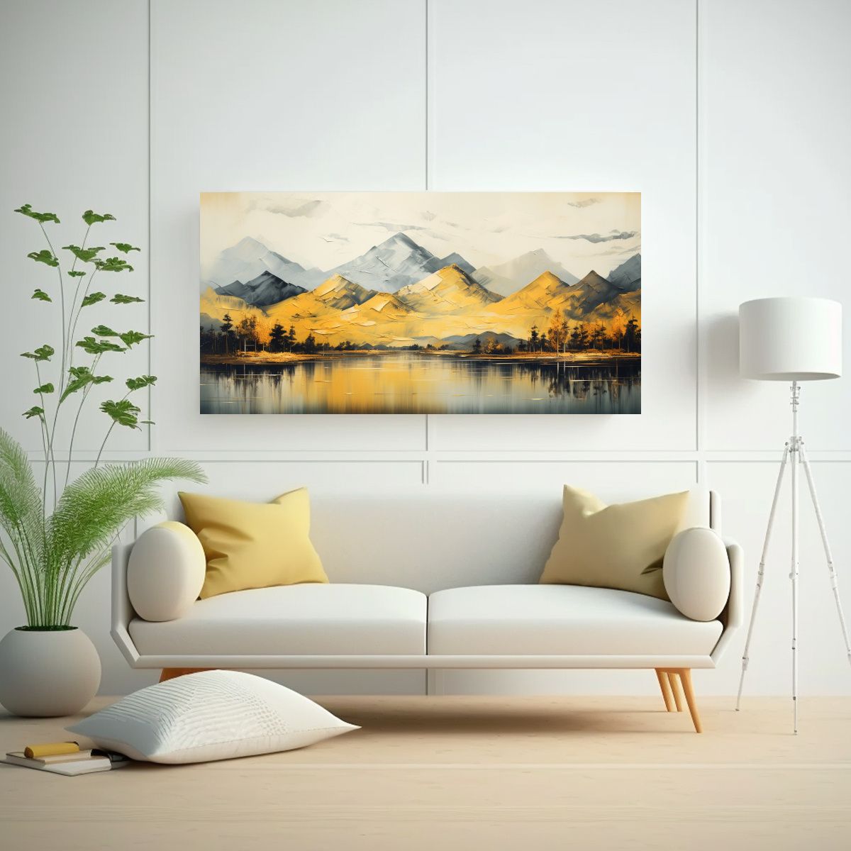 GENERICO - Cuadro Inspiración Personalidad En Montañas 140x70 Cm