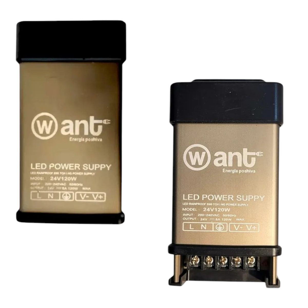 WANT - 2 Fuentes de Poder 24V 5A 120W IP44