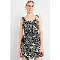 Vestido Corto Mujer Negro