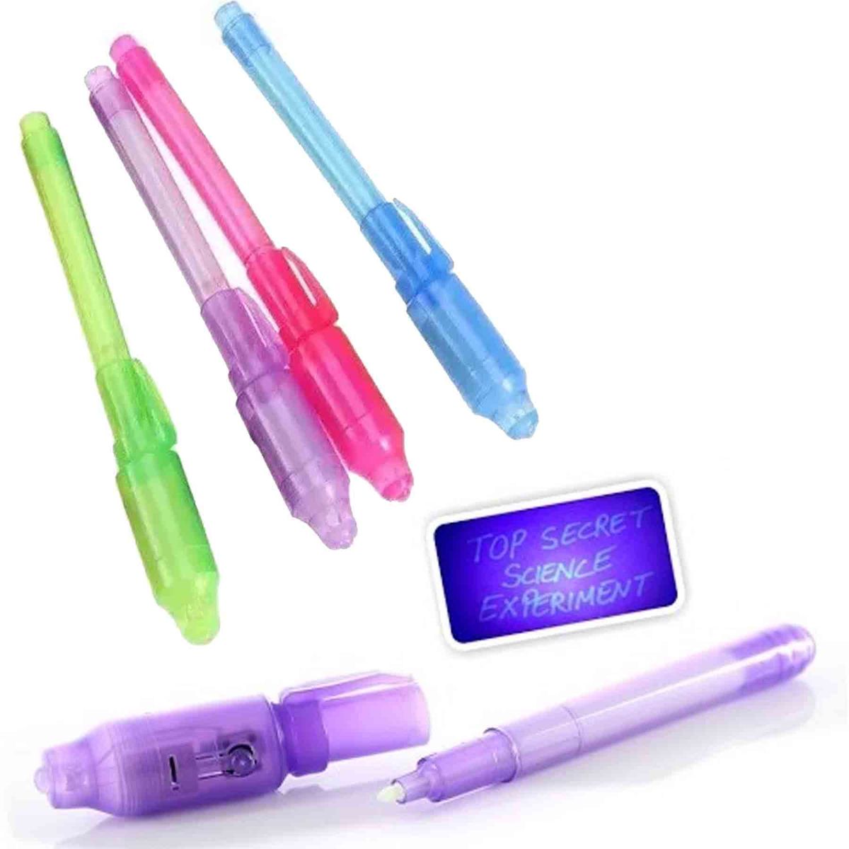 GENERICO - Pack 12 Lapiz Magico Tinta Uv + Luz