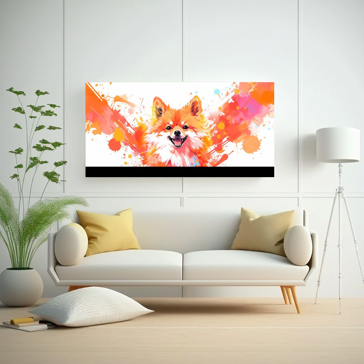 GENERICO - Cuadro En Lienzo Dinámico En Colores Vibrantes Y 120x60 Cm