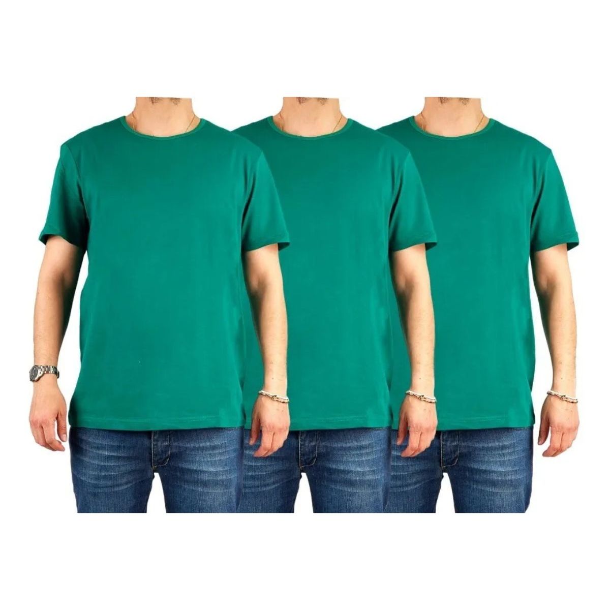 LOOK SHOP - Pack 3 Poleras Para Estampar Algodón Manga Corta Hombre 001