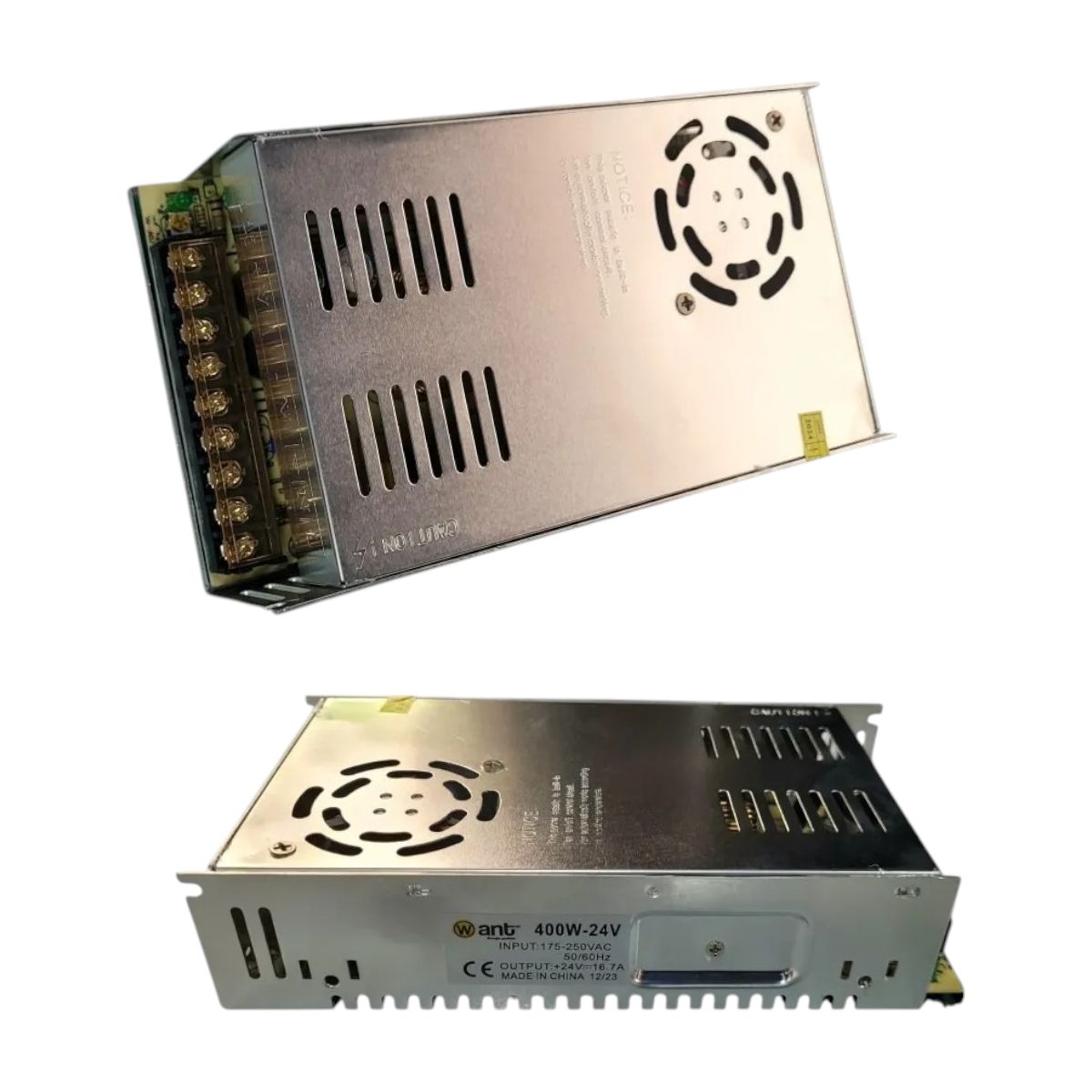 2 Fuentes de Poder 24V 16,7A 400W IP20, marca WANT - Foto Principal
