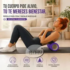 GENERICO - Rodillo para Yoga y Masaje Muscular.- Recupera tu Bienestar.