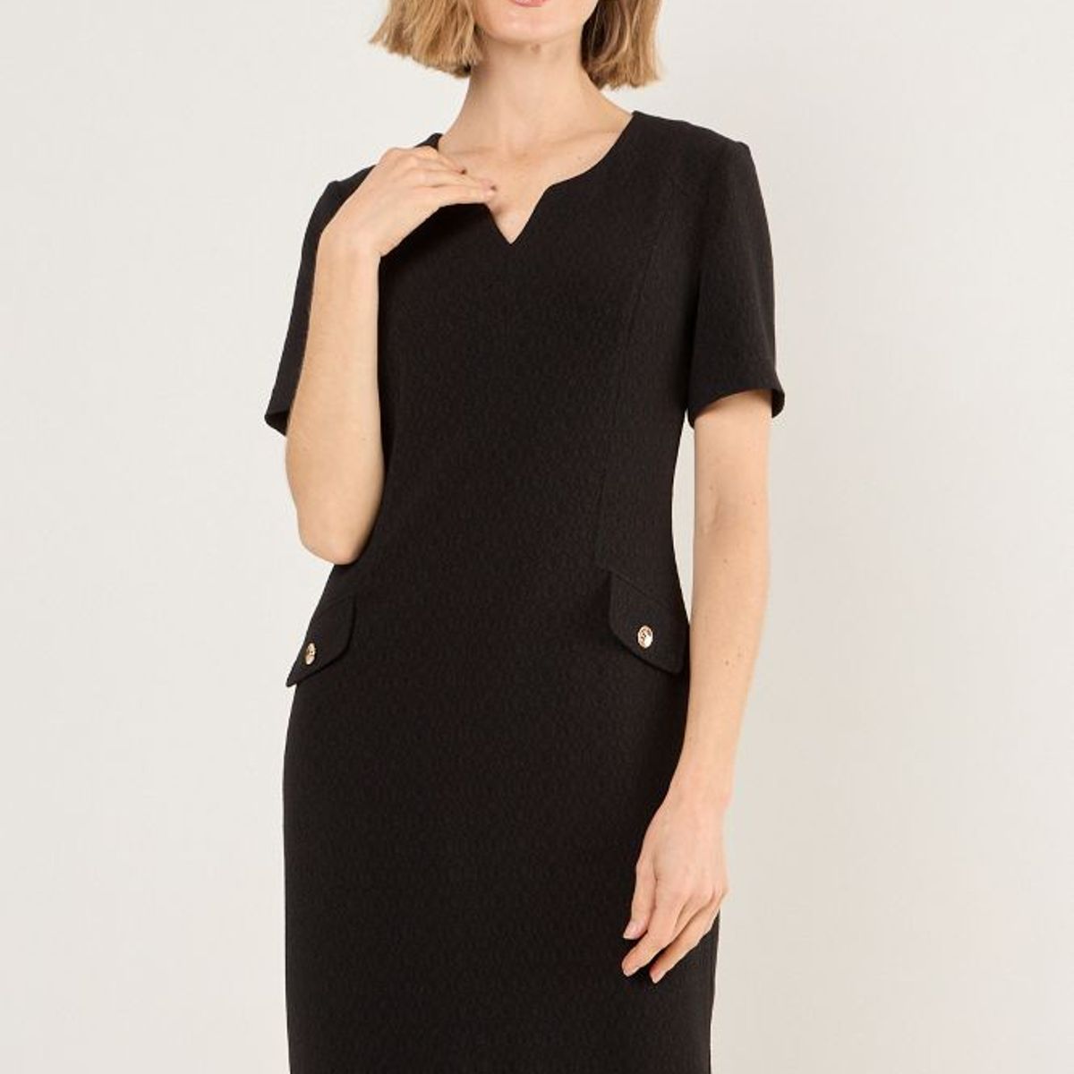 MA GRIFFE - Vestido Largo Mujer Negro Magriffe