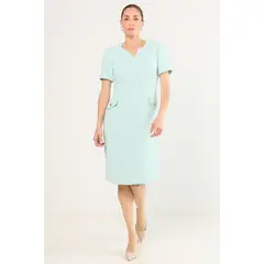 MA GRIFFE - Vestido Largo Mujer Verde Magriffe