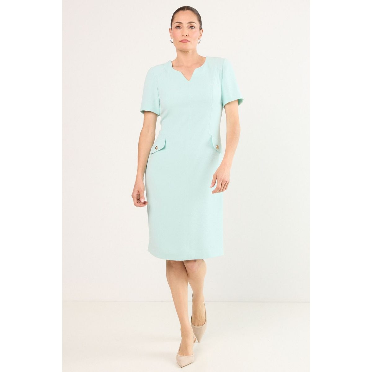 MA GRIFFE - Vestido Largo Mujer Verde Magriffe