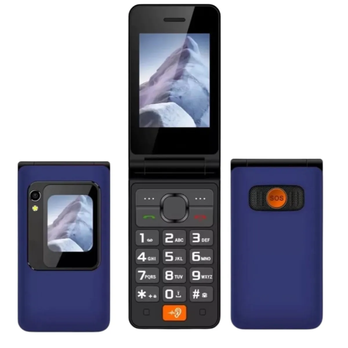 TECNOLAB - Telefono Celular Senior 4g Adulto Mayor Dual Sim
