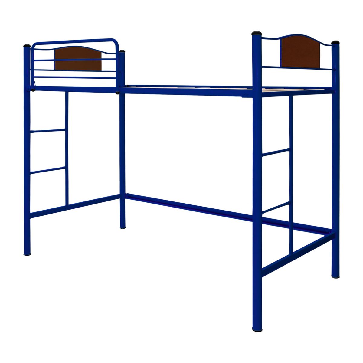 FUTONES Y MUEBLES - Cama Alta Child 1 Plaza Metálica Azul