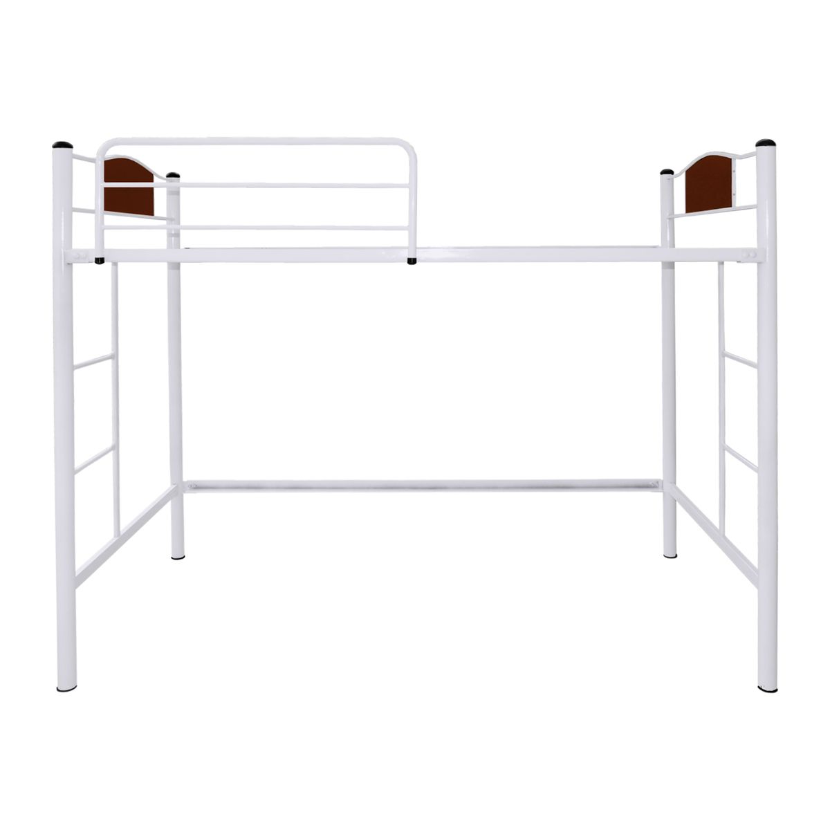 FUTONES Y MUEBLES - Cama Alta Child 1 Plaza Metálica Blanco