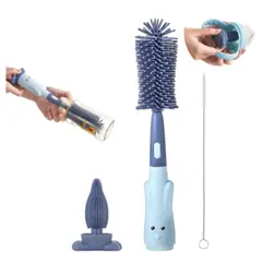 GENERICO - Set De Cepillos Limpiadores De Mamadera Azul