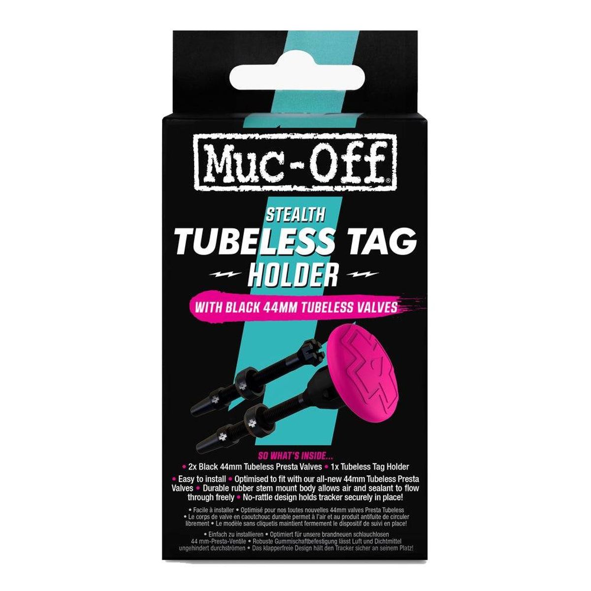 MUC OFF - Muc-Off porta airtag con válvula para llantas tubeless