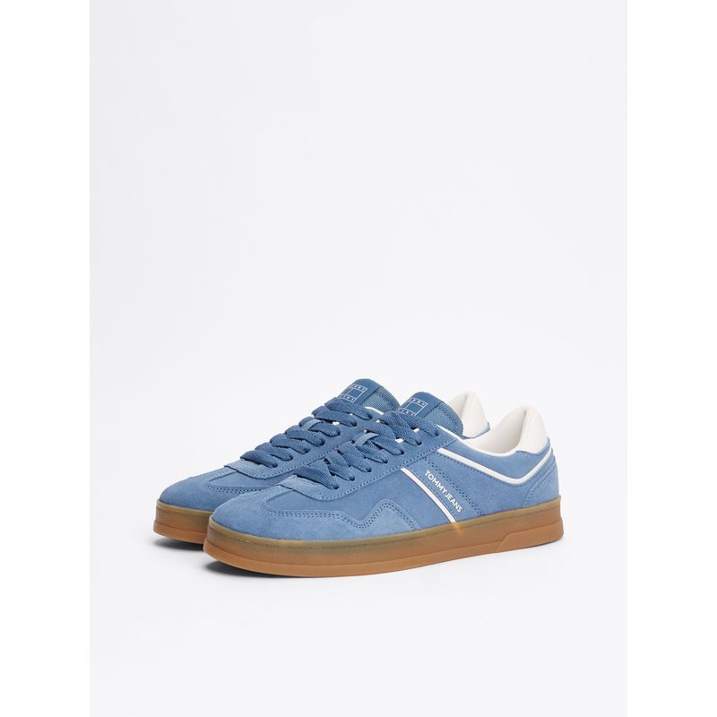 TOMMY HILFIGER - Zapatillas Greenwich Suede Celeste Tommy Jeans