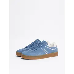 TOMMY HILFIGER - Zapatillas Greenwich Suede Celeste Tommy Jeans