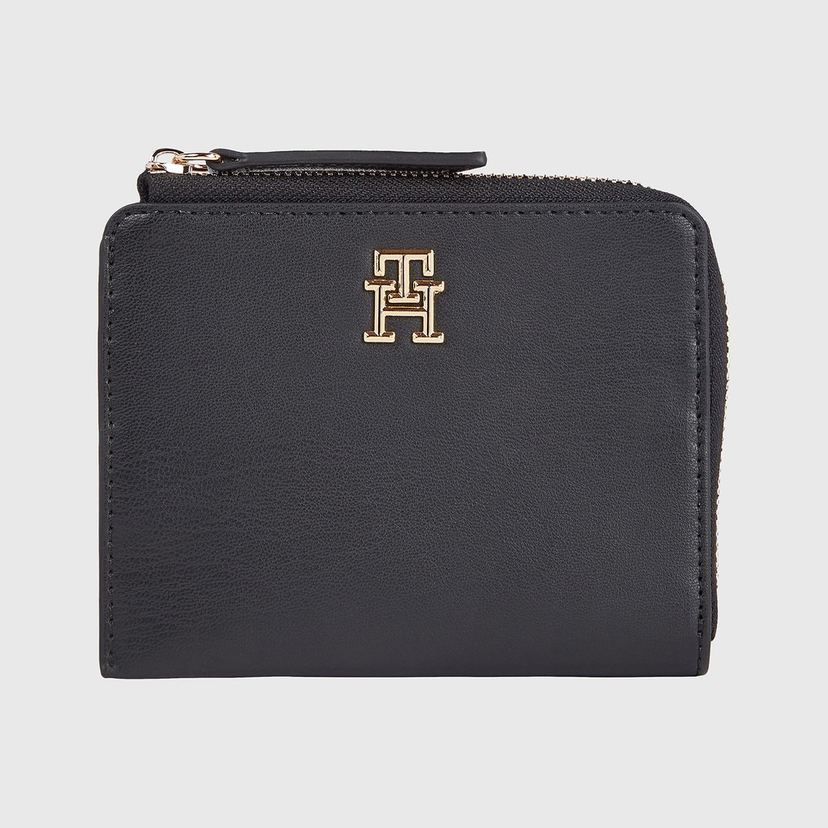 TOMMY HILFIGER - Billetera Feminine Monogram Negro Tommy Hilfiger