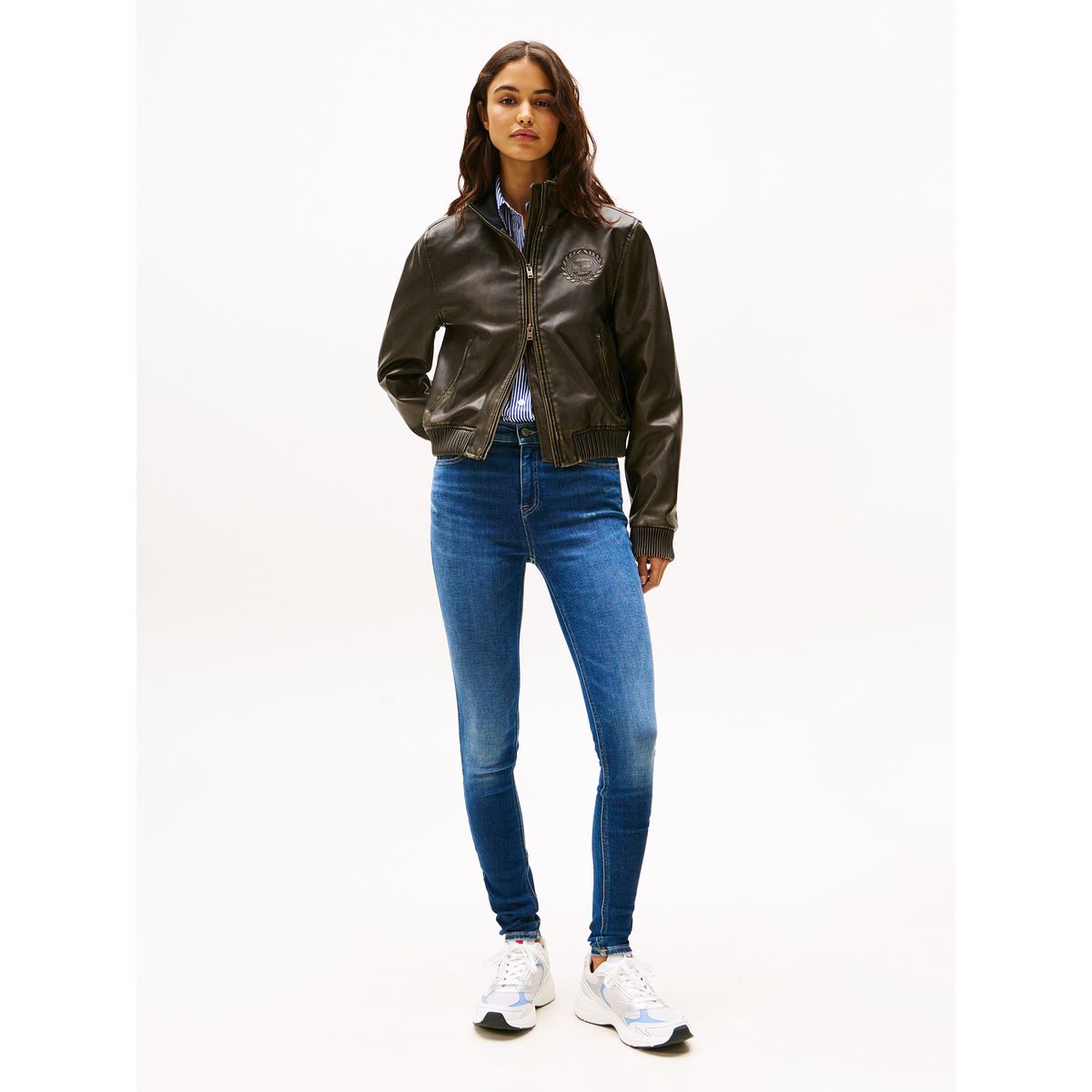 TOMMY HILFIGER - Jeans Nora Skinny Fit Y Talle Medio Azul Tommy Jeans