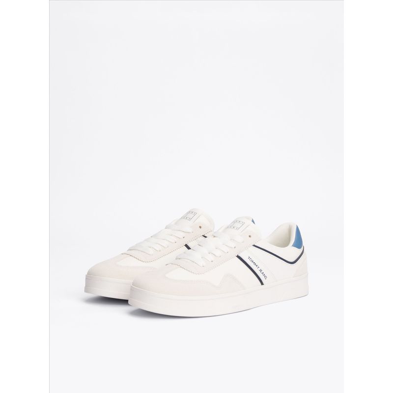 TOMMY HILFIGER - Zapatillas Greenwich De Cuero Blanco Tommy Jeans