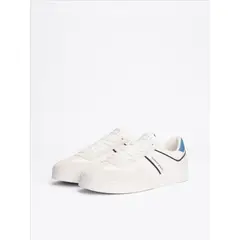 TOMMY HILFIGER - Zapatillas Greenwich De Cuero Blanco Tommy Jeans