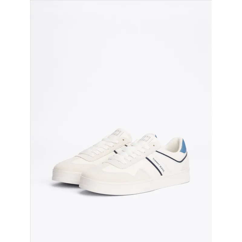 TOMMY HILFIGER - Zapatillas Greenwich De Cuero Blanco Tommy Jeans