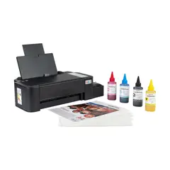 EPSON - Impresora L121 + Hojas De Sublimación+Tintas