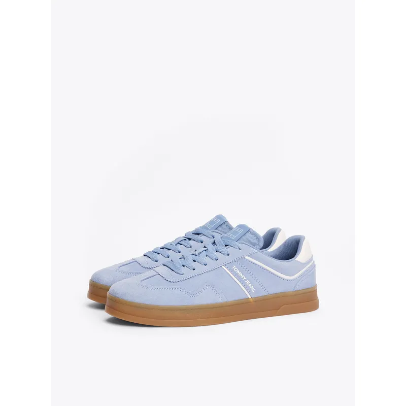 TOMMY HILFIGER - Zapatillas The Greenwich Suede Celeste Tommy Jeans