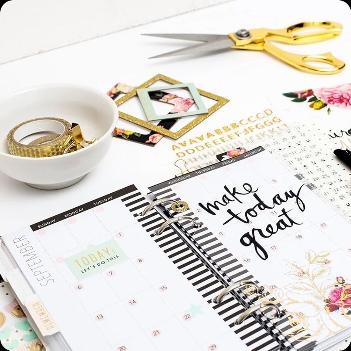 SILHOUETTE - Tijeras Manualidades Color Oro Metálico