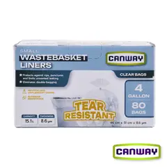 CANWAY - Bolsas Basura Papelero Pequeña 46 x 51 cm 80 un