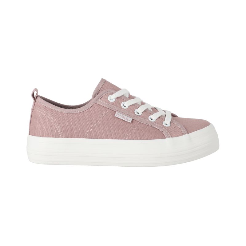 BAMERS - Zapatillas Plataforma Mujer Bamers New Canvas II Rosado