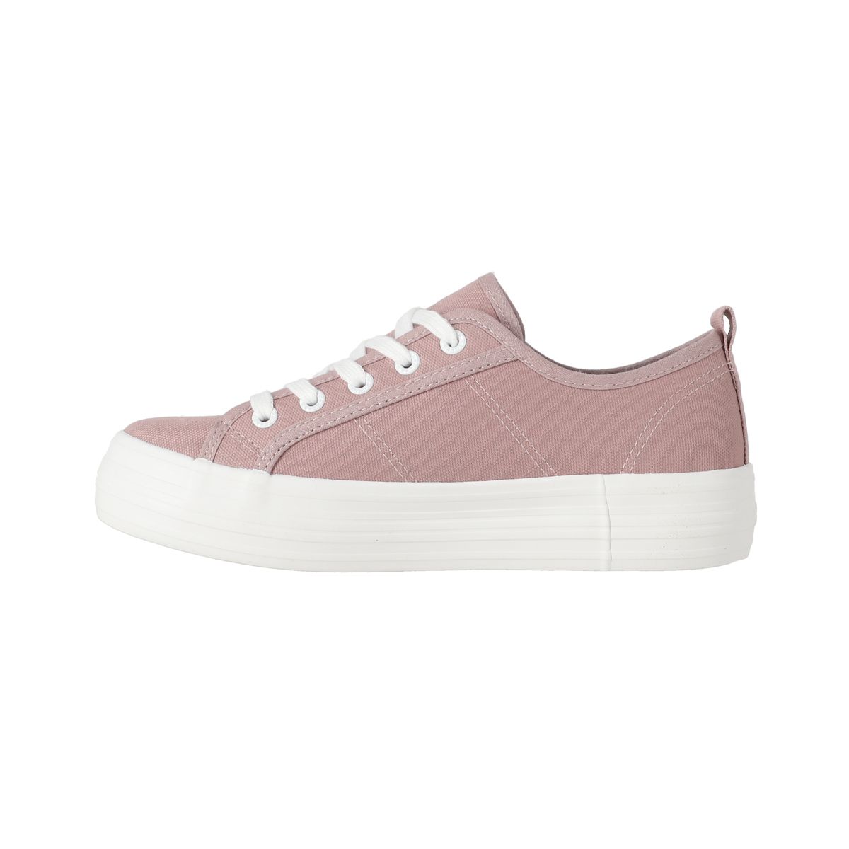 BAMERS - Zapatillas Plataforma Mujer Bamers New Canvas II Rosado