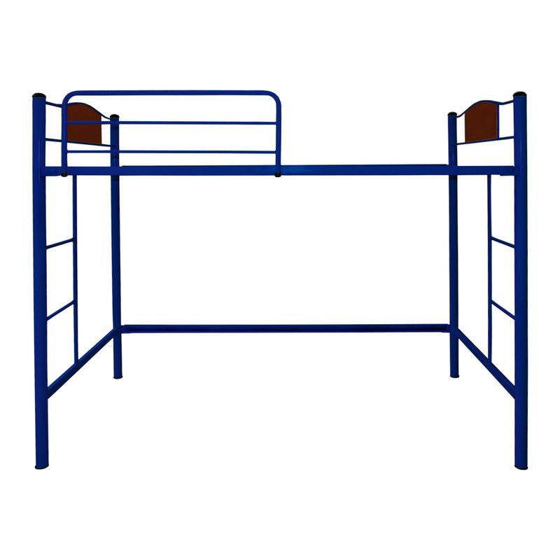 FUTONES Y MUEBLES - Cama Alta Child 1.5 Plaza Metálica Azul