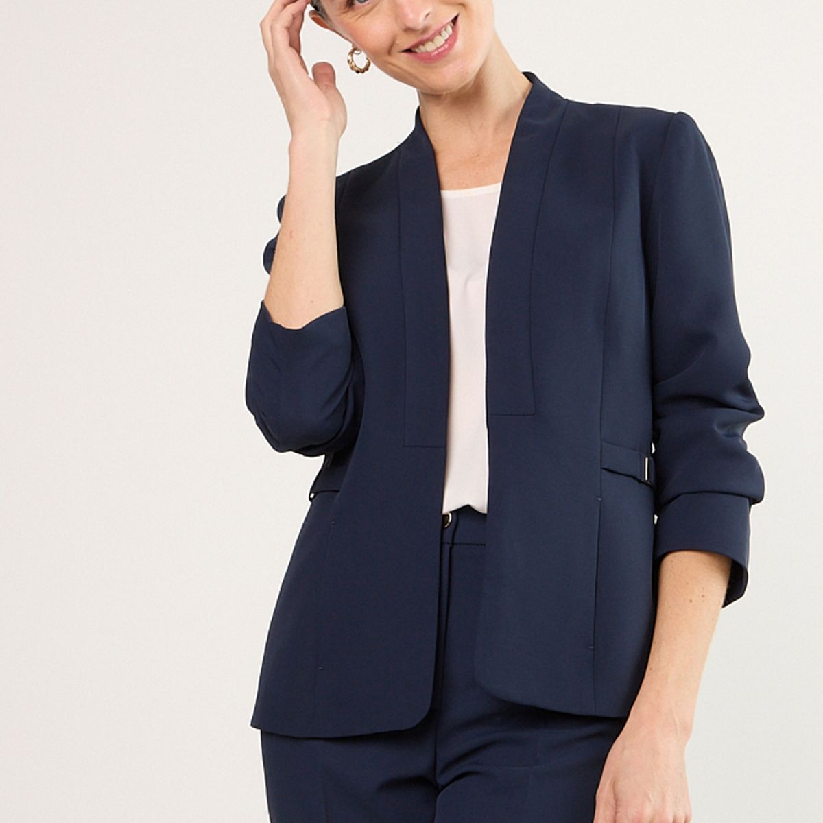 MA GRIFFE - Blazer Mujer Azul Magriffe