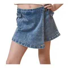 EXCEPTION - Falda Short Mezclilla Niña